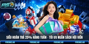 Siêu Hoàn Trả 25% Hàng Tuần - Tối Ưu Ngân Sách Hội Viên